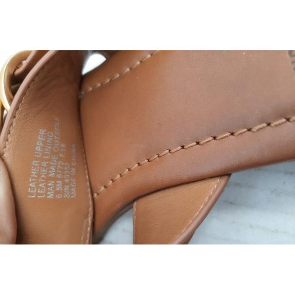 Tory Burch Tan Leather Marsden Flat Thong Sandal -- 6.5 - Picture 6 of 6